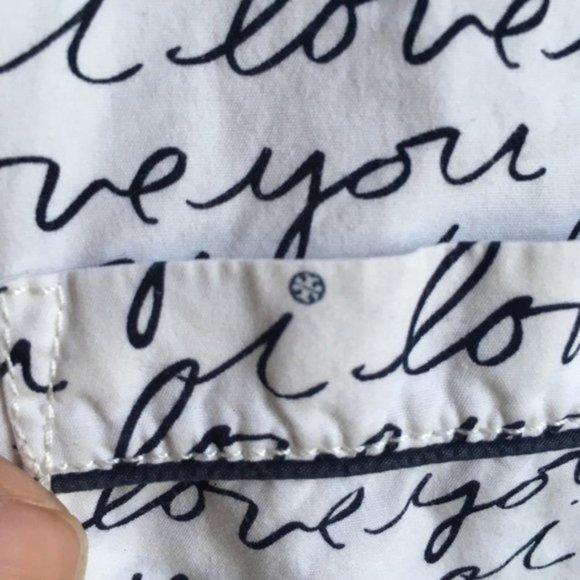 Tory Burch “I Love You” Buttoned Sleepshirt Size Small - Picture 6 of 10